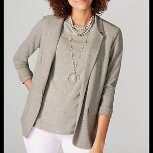 J Jill Womens Ponte Knit Blazer 2X
Heather Gray